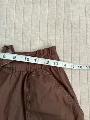 Onika Asha fawn brown NWT cotton boho comfy casual shorts M thumbnail 8