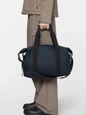 NWT Rains Hilo Weekend Overnight Bag size small waterproof Navy thumbnail 5
