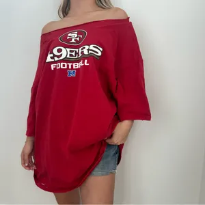 National Football League San Francisco 49ers off the shoulder T-Shirt thumbnail 2