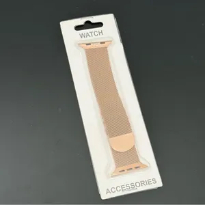 Rose-gold Mesh Magnetic Watch Band Compatible Apple Watch 42mm/44mm thumbnail 3