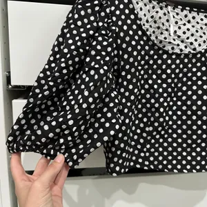Free People Puff Sleeve Polka Dot Top thumbnail 4