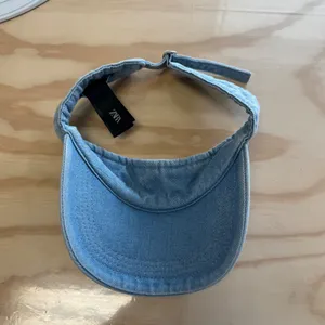 Zara Denim Sun Visor Light Wash Blue Cotton Adjustable Hat 0653/048/400/M thumbnail 5