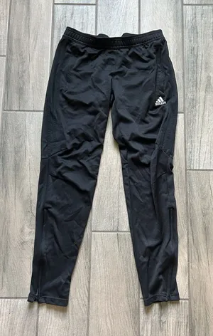 adidas Black Women's Track Jogger Pants with Logo thumbnail 1