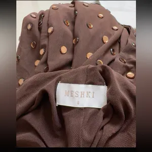 Meshki SamaraSleeveless Diamante Maxi Dress - Chocolate S thumbnail 10