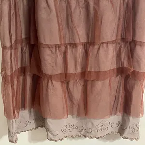 Nataya Women’s Taupe Dress Sz S Titanic Gatsby Jazz Party Wedding Tiered chiffon thumbnail 13