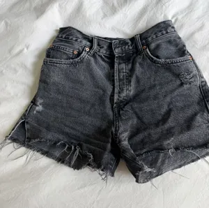 Mango Denim Shorts Black thumbnail 1
