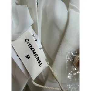 Commense Minimalist Elegant Sleeveless Square Neck Old Money Skirt Set White M thumbnail 5