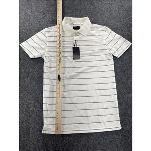 Greg Norman Play Dry Golf Polo Shirt White Black Stripe Women’s Medium NWT thumbnail 4