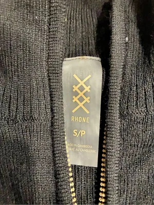 Rhone Women’s Porto Merino Blend Full Zip Sweater Black Size S thumbnail 4