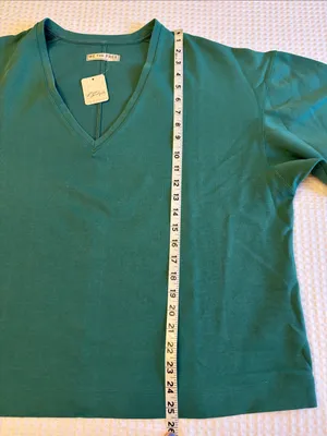 NEW! We the Free People TELL ME WHY TEE Green V-Neck Relaxed Boxy Pullover M thumbnail 12