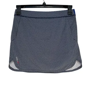 RLX Ralph Lauren Womens Golf Skirt Skort Geometric Print‎ Navy Blue Size S thumbnail 8