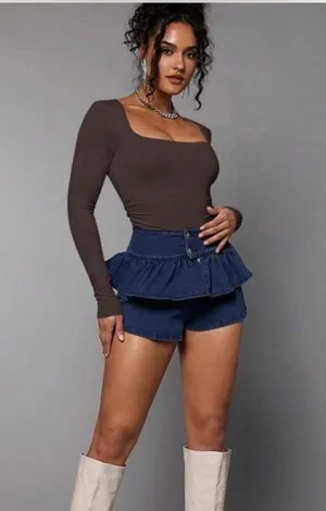 Brown bodysuit thumbnail 1