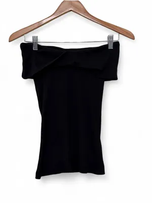 Anthropologie Pilcro Women’s Off the Shoulder Twist Rib Top Size XXS thumbnail 4