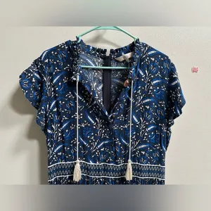 NEW Part Two Copenhagen Landeal Blue Paisley Midi‎ Dress Women’s US 12 Ethereal thumbnail 5