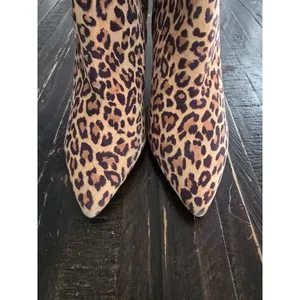 Nine West Leopard Women's Heeled Ankle Boots Women's Size 8.5 thumbnail 2