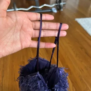 Urban Outfitters Purple feather dress thumbnail 10