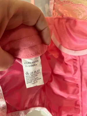 Pink Satin Corset Top Size Small thumbnail 9