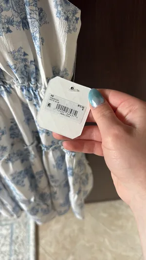 Altar'd State Summer Dress Floral Blue thumbnail 6