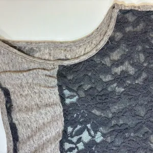 Miss Me Gray Floral Lace Tank Top thumbnail 12