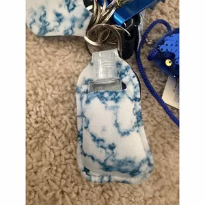 Care Bears Blue Bear Keychain Bag Charm Bundle Sequin Pouch Pom Pom Holder thumbnail 3