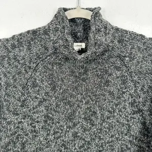 L.L. Bean Women's Gray 100% Cotton Turtleneck Long Sleeve Knit Sweater Cabincore thumbnail 2