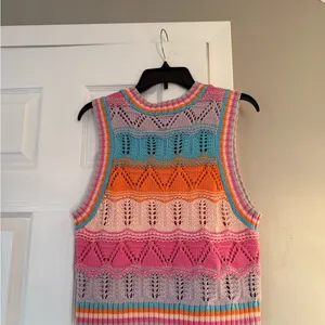 ZARA multicolor knit vest sweater thumbnail 6