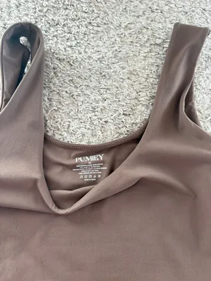 Pumiey Brown High Cut Bodysuit thumbnail 3