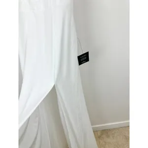 Lulus Simply Delightful White Tie Back Flutter Sleeve Maxi Dress Chiffon XL NWT thumbnail 7