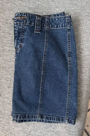 Vintage denim mini skirt thumbnail 1