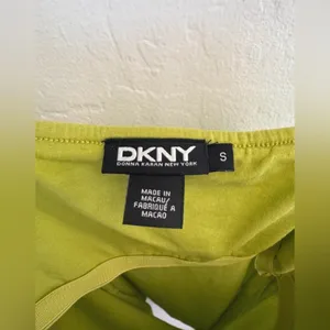 DKNY Lime Green‎ Ruched Cami Tank Top Size Small thumbnail 4