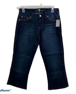 7 for‎ all mankind women’s a pocket jean capris size 26 waist thumbnail 1
