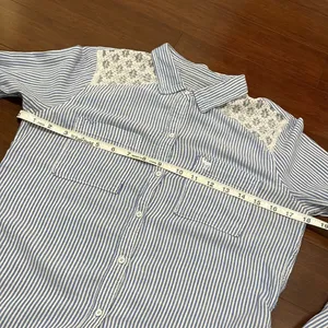 Abercrombie& Finch blue stripe button down thumbnail 6