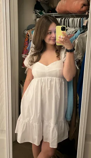&merci White babydoll dress thumbnail 1