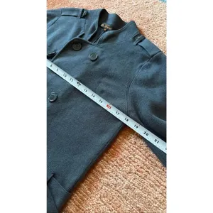 Ben Sherman Double Breasted Grey Knit Women’s Belted 3/4 sleeves Jacket Size M thumbnail 4