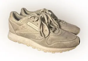 Reebok Classic Leather Suede Shoes Womens Size 6 Whisper Grey Sneakers thumbnail 1