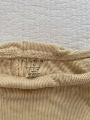 Ultra Flirt Butter yellow foldover lounge pants thumbnail 4
