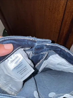 Lovervet Wide Leg Dark Wash high rise Jeans denim new 25 thumbnail 5