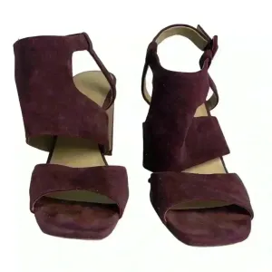 Enzo Angiolini Women's Trudy Sandal‎ Purple Strappy Block Heels 8.5 thumbnail 9