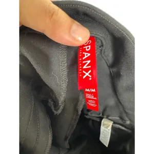 Spanx The Perfect Pant Slim Straight Leg Black Ponte Trousers M Tall M/M thumbnail 4