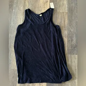 Target A New Day Women's Navy Blue Cotton Sleeveless Terry Mini Tank‎ Dress 3X thumbnail 2