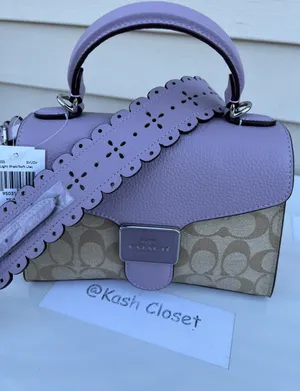 Coach Top handle Satchel with crossbody strap In Signature Canvas thumbnail 10