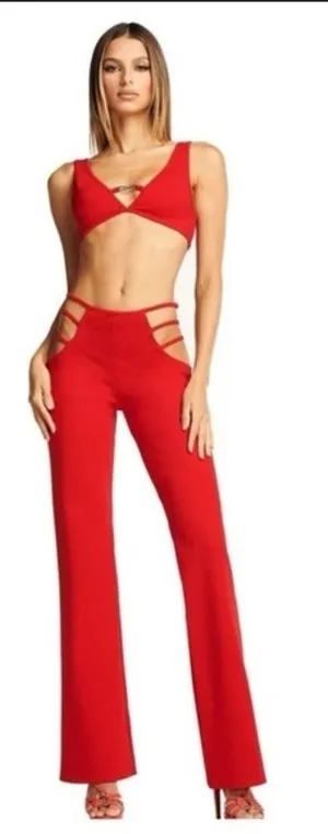 I.AM.GIA Lucid Pants in red small (ALTERED hem as been cut) thumbnail 1
