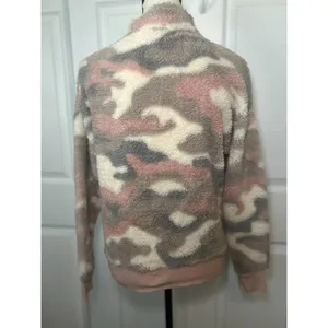 Grayson Threads Teddy Fuzzy Pink‎ Camo 1/4 Zip Sweatshirt Size Small thumbnail 4