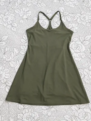 💥 Outdoor Voices The Exercise Dress Evergreen Built In Shorts Women’s S 🧡 thumbnail 11