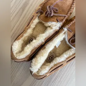 UGG Tan Suede Moccasin Slippers thumbnail 8