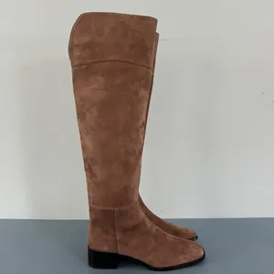 Antonio Melani Rilee Brown Suede‎ Over The Knee Tall Dress Boots thumbnail 5
