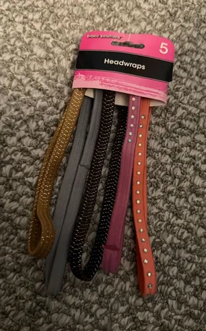 Pink and Multicolor Headband/ Headwrap Set thumbnail 1
