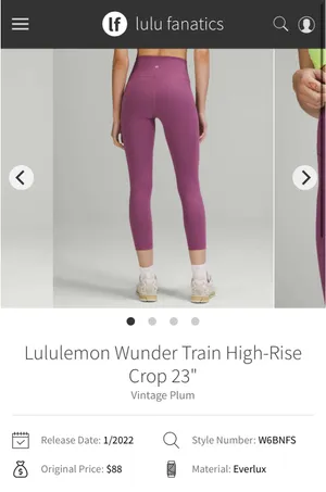 Lululemon Wunder Train High Rise Crop 23" thumbnail 9