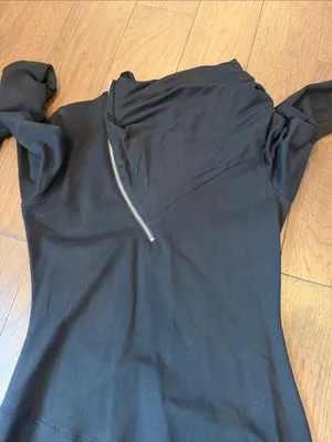 MARELLA Black Long-Sleeve Broome Dress Size Large NWT - C71-015 thumbnail 7