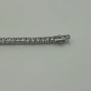 Kay Jewelers Moissanite Tennis Bracelet Silver 3mm 8 Inch Brand New VVS1 Crazy Shine No Pass thumbnail 7
